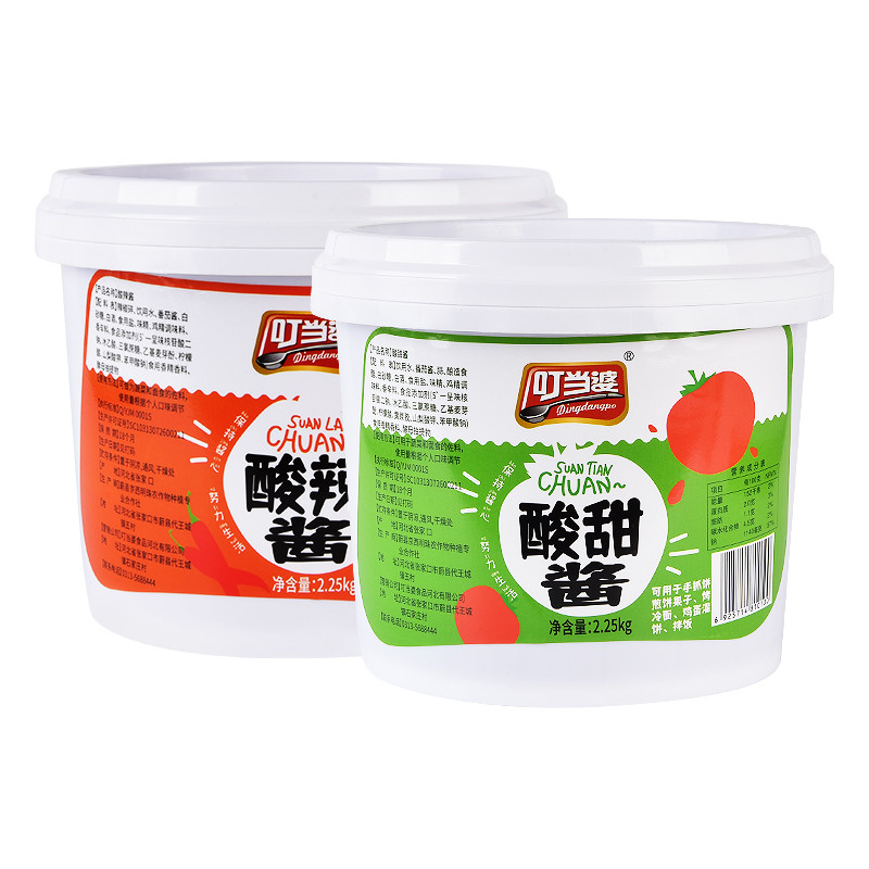 叮当婆酸甜酱酸辣酱手抓饼酱烤冷面酸甜煎饼果子酱卷饼刷酱甜面酱