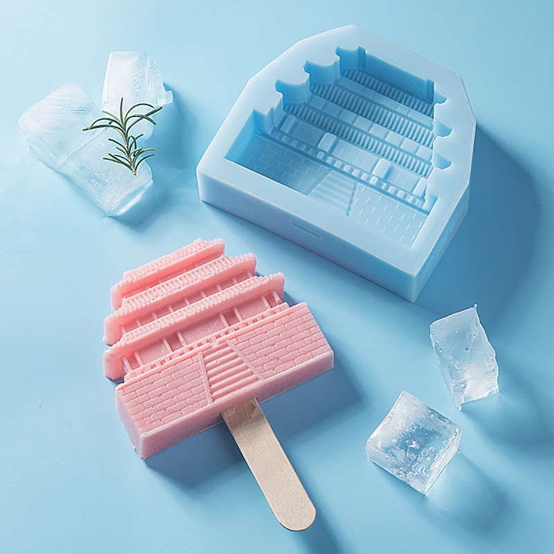 雪糕模具家用自制国潮文创diy黄鹤楼景区中国风冰淇淋冰棍冰激凌