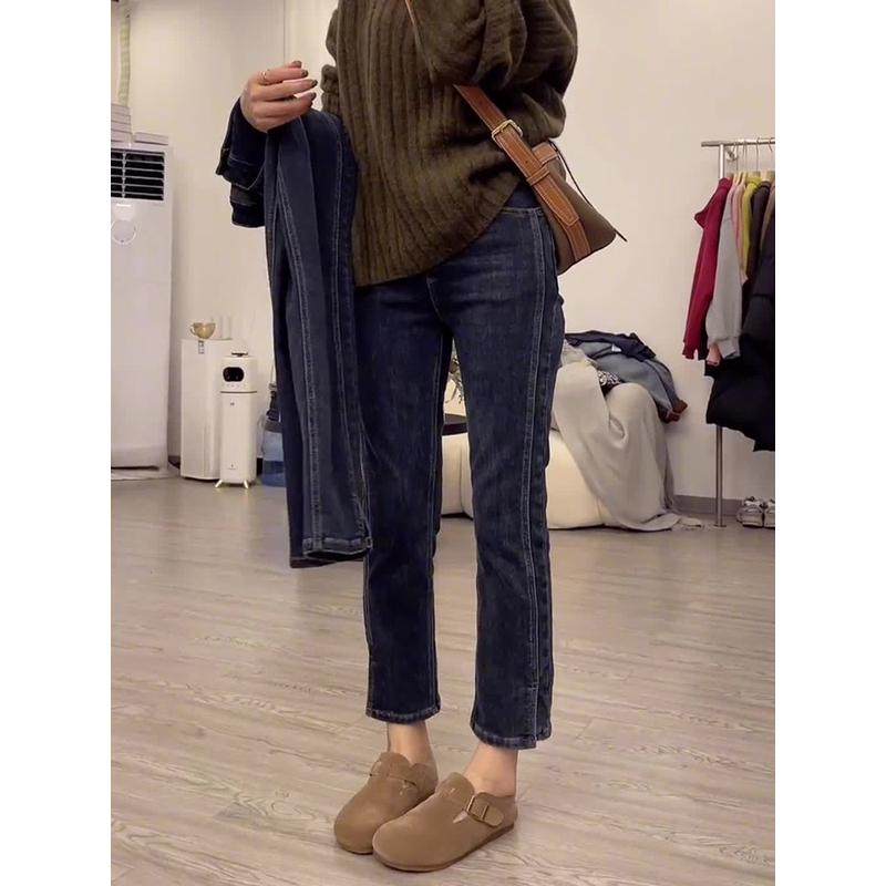 大码直筒开叉女2023夏季薄款显瘦胖妹妹梨型身材烟管裤,女装/女士精品,大码裤装,淘宝优惠券,粉丝福利购,淘宝优惠卷