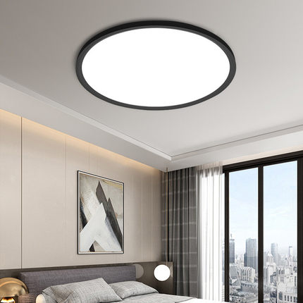 大气圆形led吸顶灯简约现代北欧超薄客厅灯卧室灯书房房间灯具ins