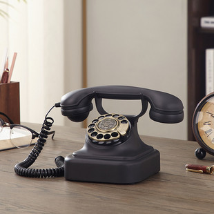 仿古复古电话机旋豪华盘固定电话家用酒店转拨座机 派拉蒙1928欧式