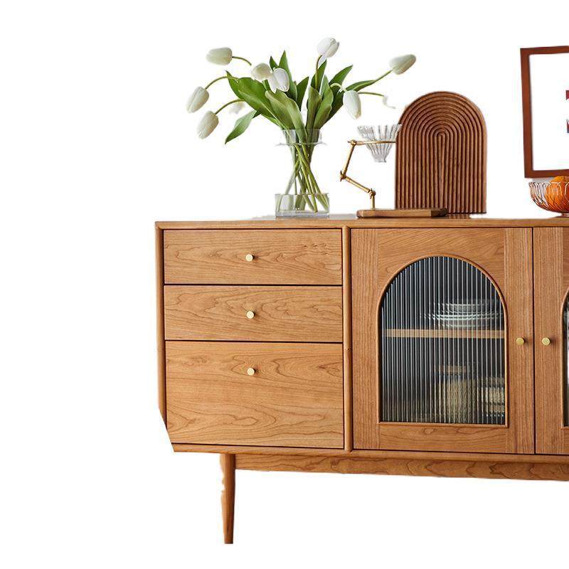 欧式家用实木厨房收纳柜子餐具长方形餐边柜饭馆餐具锅碗储物柜,住宅家具,餐边柜,淘宝优惠券,粉丝福利购,淘宝优惠卷