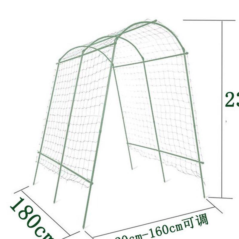 拱形花架户外角架黄瓜架豆种植攀爬支架杆包塑钢管植物葡萄爬藤架