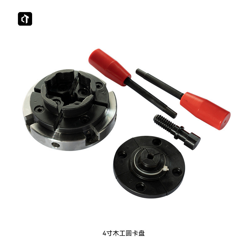 呲铁木工车床4寸木工圆卡盘