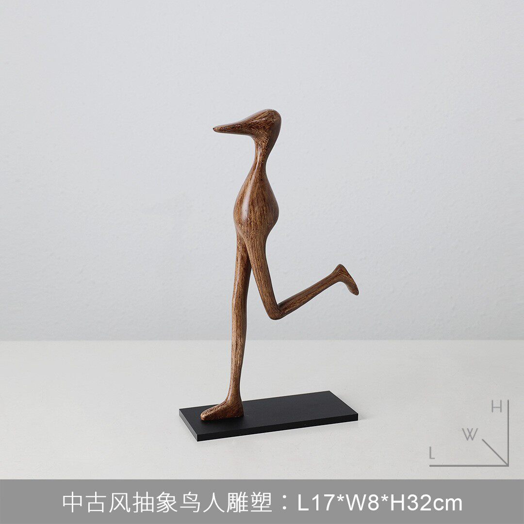 中古风客厅电视柜简约餐厅软装饰品别墅酒店样板间酒柜复古摆件