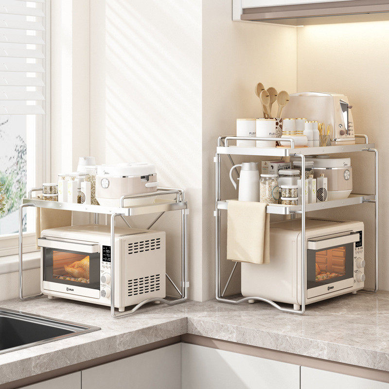 厨房置物架微波炉烤箱架桌面收纳架家用双层台面电饭锅支架储物架,办公设备/耗材/相关服务,3D打印机配件,淘宝优惠券,粉丝福利购,淘宝优惠卷