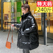 加肥加大码 面包服230斤女冬装 200棉衣220宽松胖mm保暖厚学生