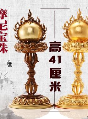 热销四季唐密唐密真言宗摩尼宝珠舍利塔摩尼宝塔纯铜贴金描金