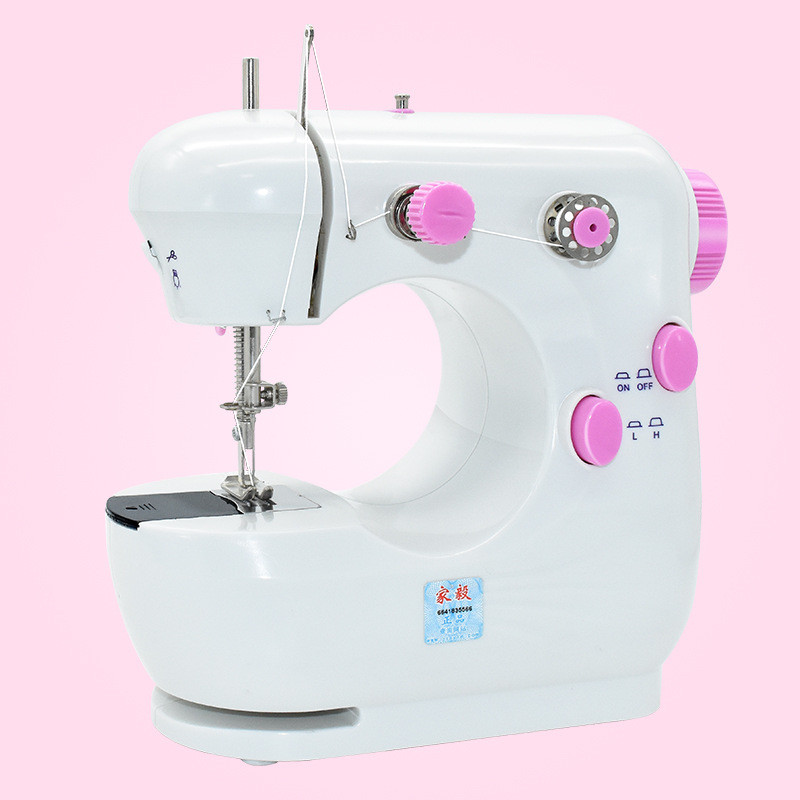 家缝纫机301缝纫机家用迷你电动小型手持台式abs塑料毅
