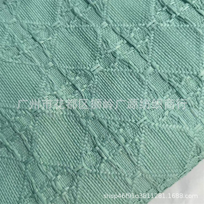 pp草编鞋彩色编织提花方格箱包织布材沙发抱枕茶艺坐垫布
