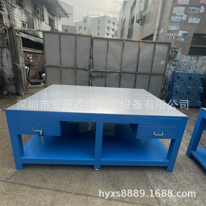 重型模具工作台钳工台维修装配工作台模台维修桌虎钳装配维修台