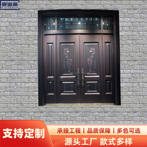 热销厂家直供新款不锈钢烤漆双开门门入户门进户门农村自建房大门