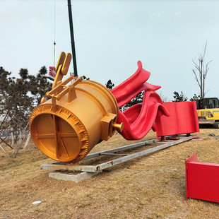不锈钢铁艺 户外不锈钢飘带雕塑制作大型镂空波浪造型景观 雕塑