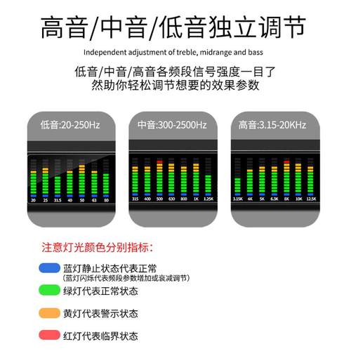 t531音频均衡器舞台家用降噪门数字处理电子频谱显示带降噪防啸叫