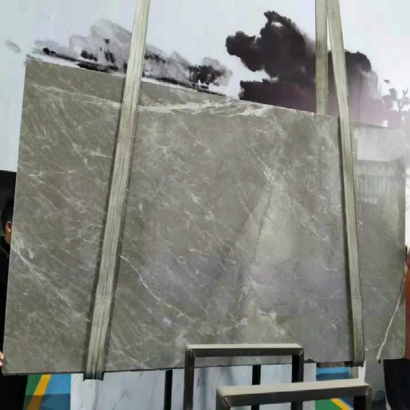 厂家灰色天然大理石台面窗台板云多云朵拉灰洗手台门槛石过门石