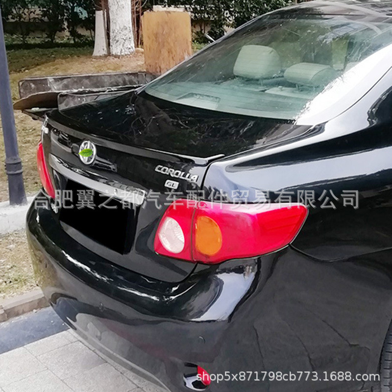 适用06-13款丰田卡罗拉尾翼改装老款COROLLA专用免打孔烤漆后顶翼