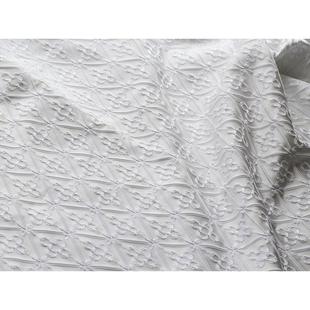 蓬蓬裙箱包鞋 格纹简约风格 服布 星云锁链提花面料清新几何浮雕