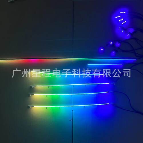热销18灯中控亚克力灯条四门镀铬车载氛围灯材质symphony幻彩chro