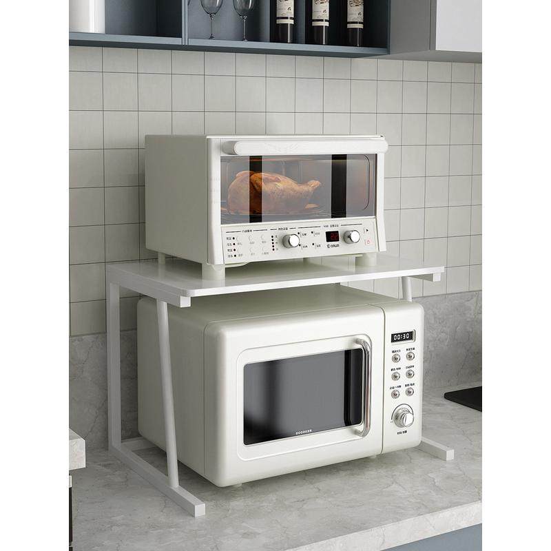 厨房微波炉置物架烤箱收纳架子桌面双层台面放电饭锅饭煲分层支架,厨房/烹饪用具,微波炉置物架,淘宝优惠券,粉丝福利购,淘宝优惠卷