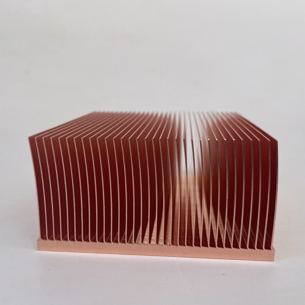厂家直供铜设备散热片80x80x40mm高密齿铲齿散热器铜工业铲散热