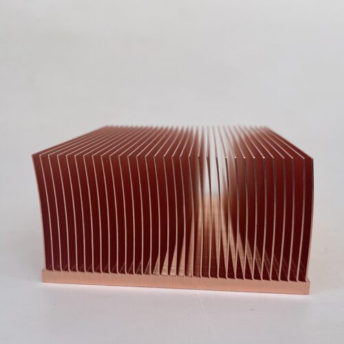 厂家直供铜铲散热片80x80x40mm齿齿铲高密散热器铜工业设备散热