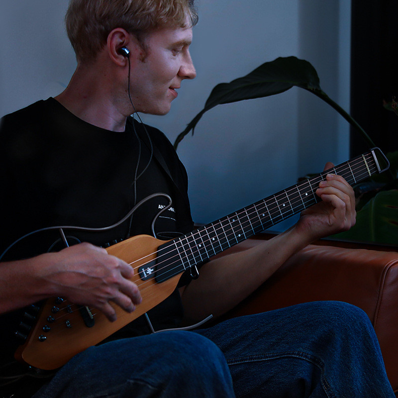 热销donner唐农-hush-i桃静音吉他系列花心/枫木初学者吉他旅行吉