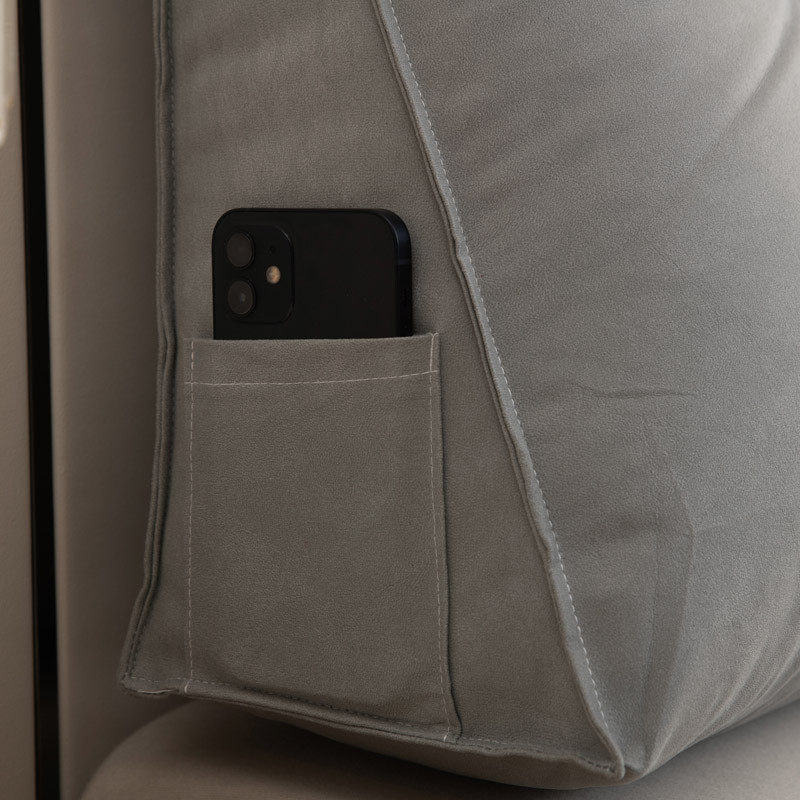 北欧纯色长靠枕米色床头靠垫可拆洗科技布榻榻米软包三角大靠背,居家布艺,靠垫/抱枕,淘宝优惠券,粉丝福利购,淘宝优惠卷