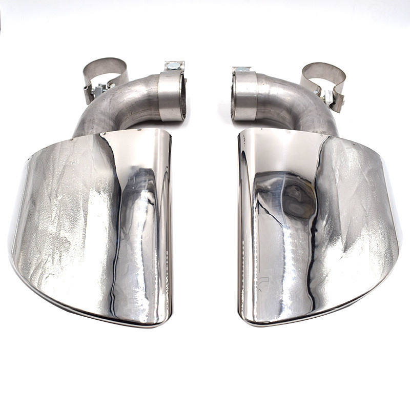 热销适用于11-17款大众途锐排气管改装touarey原方口双边大车款尾