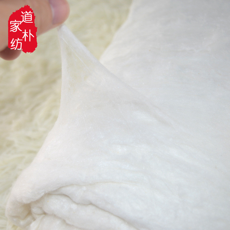 热销桐乡道朴原料短丝光胎春夏秋被芯桑蚕丝工厂直供