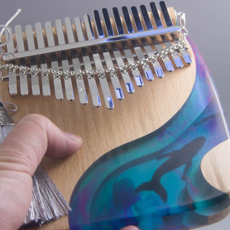 热销实木卡林巴琴音板式17创意设计21拇指琴kalimba尤克里里吉他