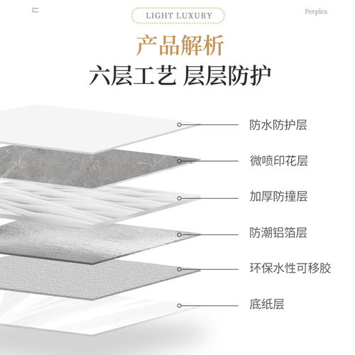 大理石墙壁贴纸电视背景墙自粘墙纸防水防潮墙面仿瓷砖墙贴护墙板