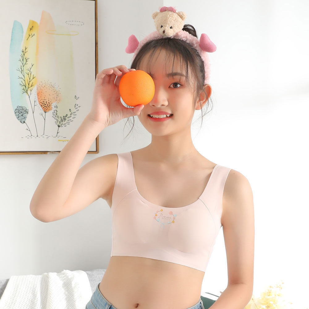 少女款内衣女童发育期小背心初高中学生裹胸抹胸女生文胸夏