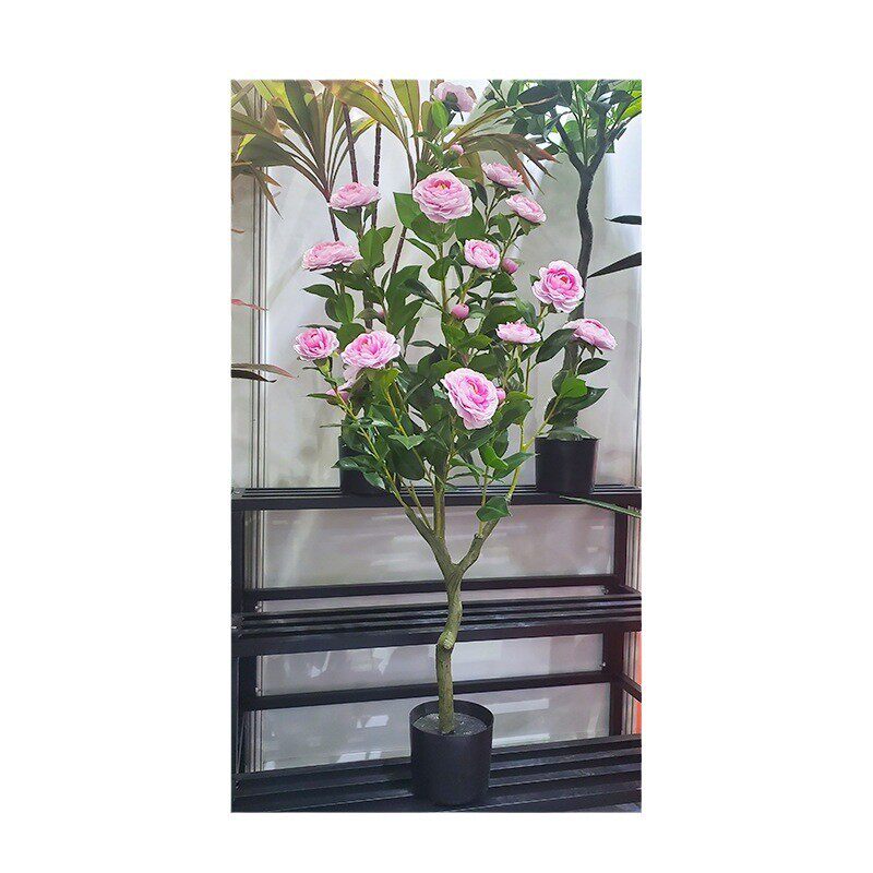 批发仿真婚礼玫瑰花客厅装饰植物摆件绿植盆栽盆景塑料花卉