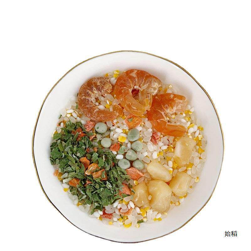 新货10款单人份海鲜蔬菜粥组合配料潮汕咸味五谷杂粮营养早餐80*1
