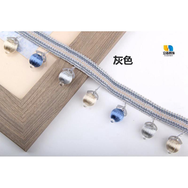 窗帘花边水晶珠子窗帘配件辅料货车装饰别墅装饰纱窗加重叶片包丝