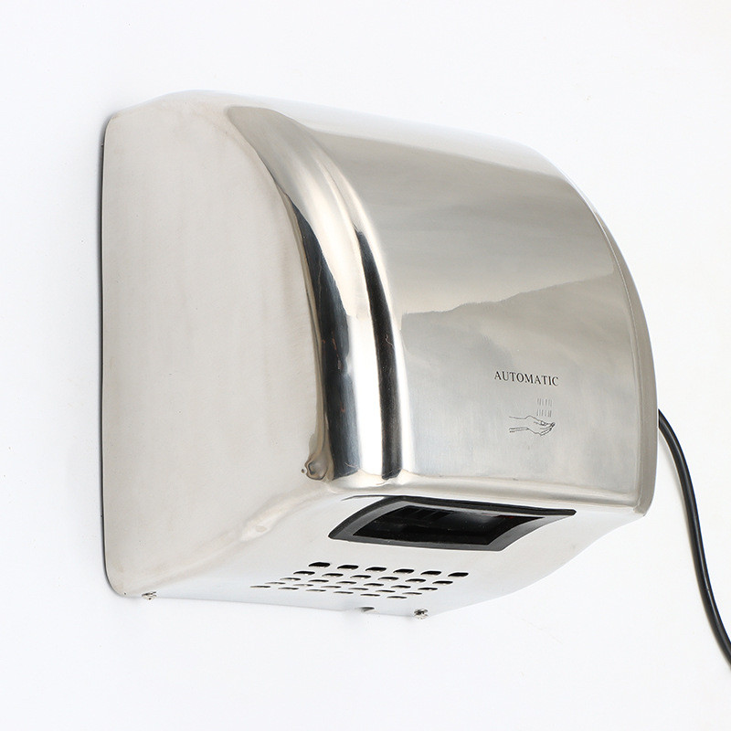 全自动干感应器批发 打孔安装贴墙干手机 不锈钢酒店智能手烘手机