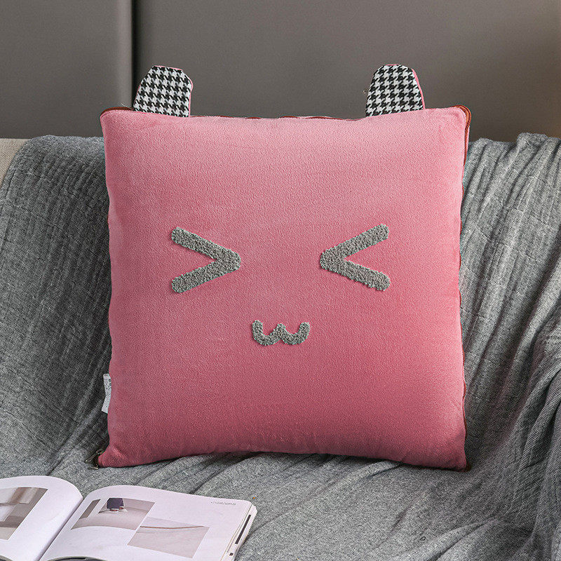 1vpk绒水晶抱枕被子两用车用抱枕毯子二合一办公室沙发客厅抱枕毯
