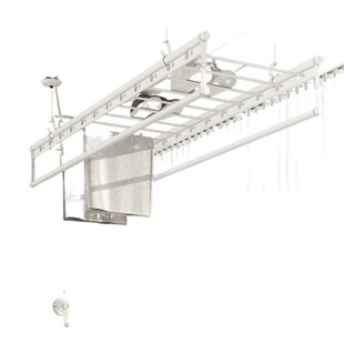 升降晾衣架阳台家用晾衣杆手摇晒衣架凉衣架手动顶装固定式双世兰