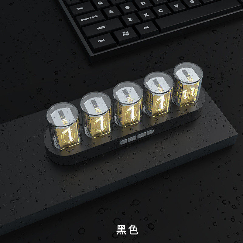 厂家直销 新品rgb 仿辉光管台钟/闹钟