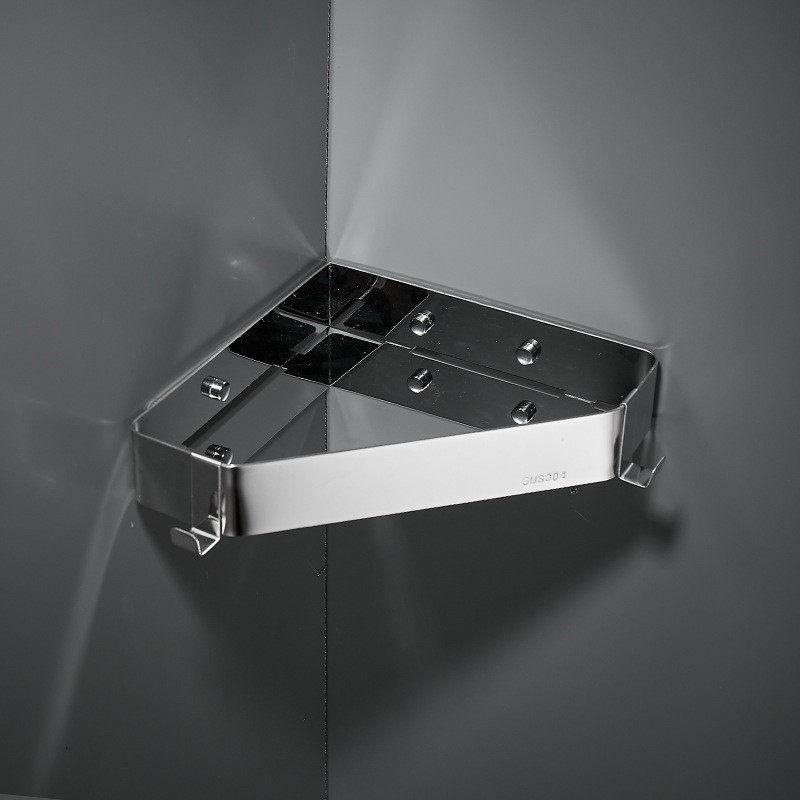 淋浴房置物架卫生间三角篮转角架不锈钢浴室置物篮壁挂收纳架