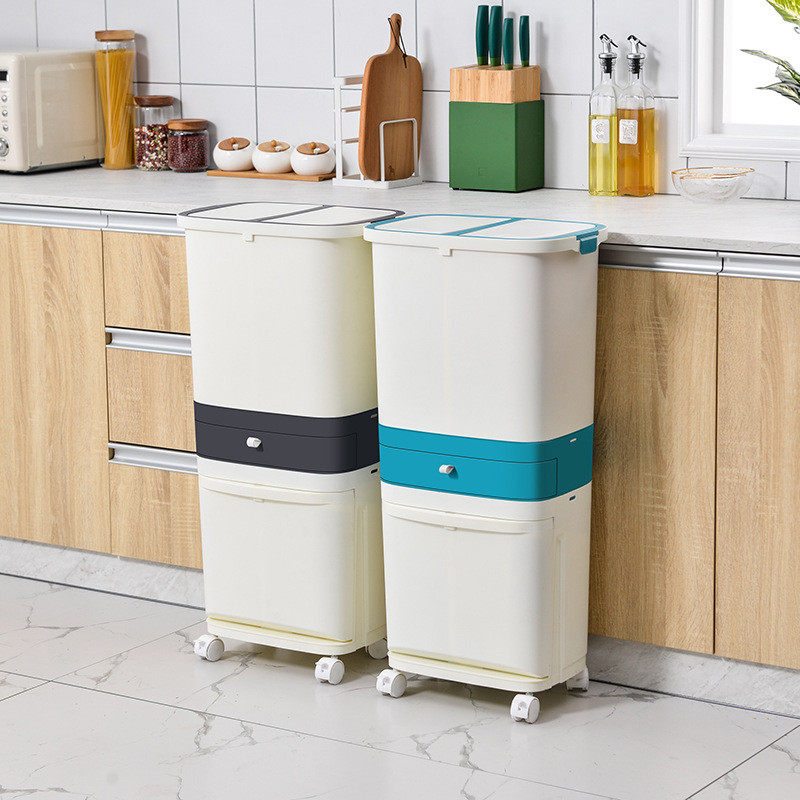 厂家带收纳篮收纳筐抽屉卫生间垃圾桶干湿分离厨房分类垃圾桶,畜牧/养殖物资,特种养殖设备,淘宝优惠券,粉丝福利购,淘宝优惠卷