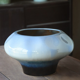 景德镇高端蝴蝶兰花盆专用陶瓷家用盆栽矮盆大口径花盆兰花轻奢