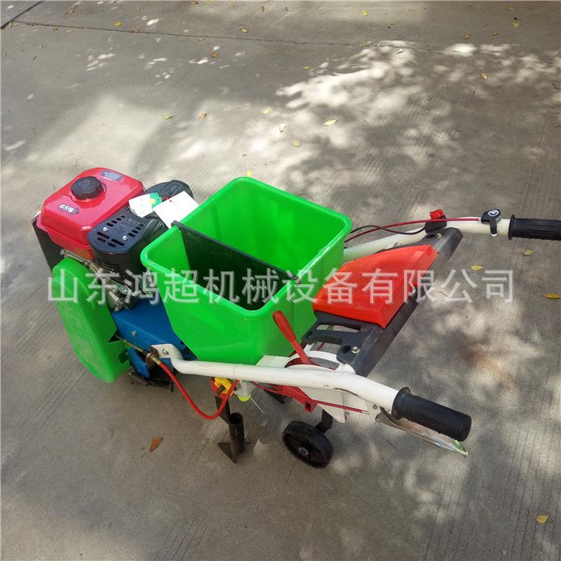热销小型玉米花生追肥机 汽油柴油手推式大豆施肥播种机