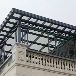 别墅铝合金玻璃房阳光房断桥铝门窗钢化玻璃阳台庭院露台雨棚外贸