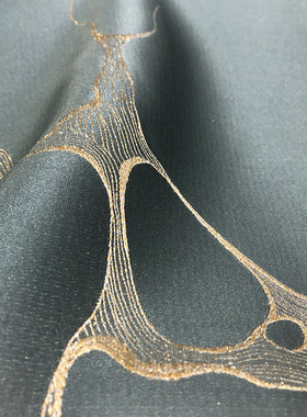 现货批发2.9米宽幅高经密轻奢提花提花面料大理石纹金丝浮雕新得