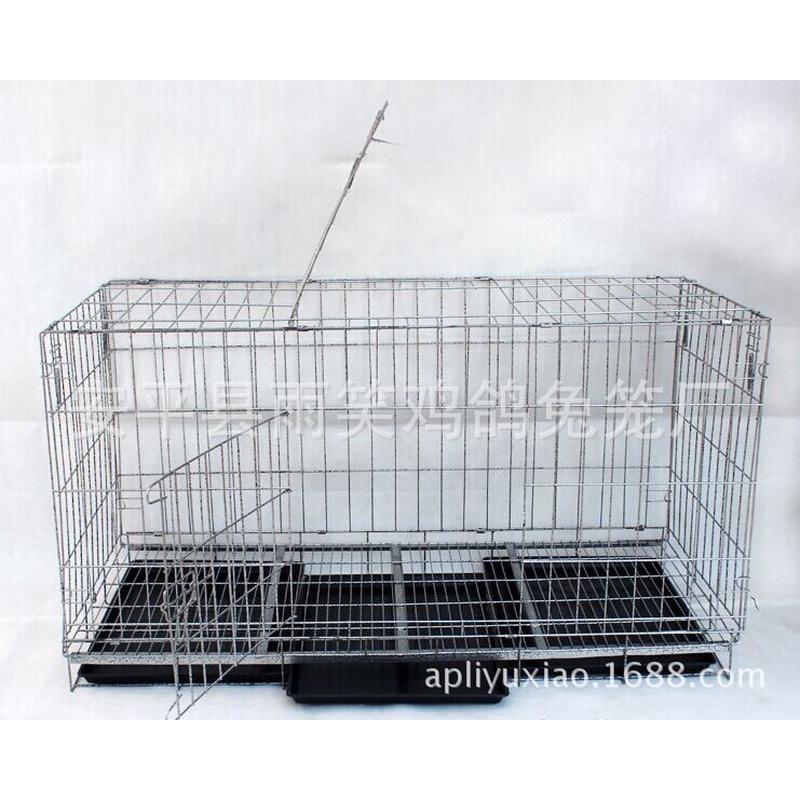 加粗笼子折叠狗笼子85/100/130宠物笼子 大中小型犬角钢 狗狗窝