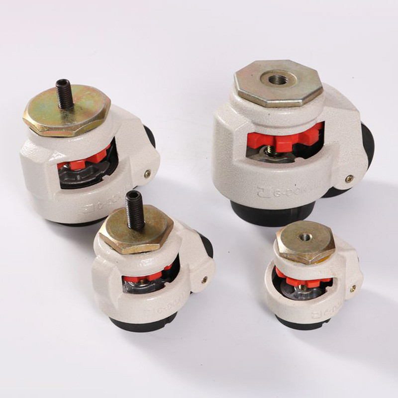 铝型材设备脚轮韩版平板丝杆福马万向轮可水平调节万向脚杯厂家