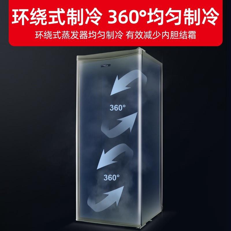 星星150L立式冰柜家用小型冷冻母乳储奶抽屉式冷柜迷你小冰柜