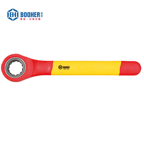 宝合booher注塑型双色绝缘梅花棘轮扳手维修工具铬钒钢7~24mm