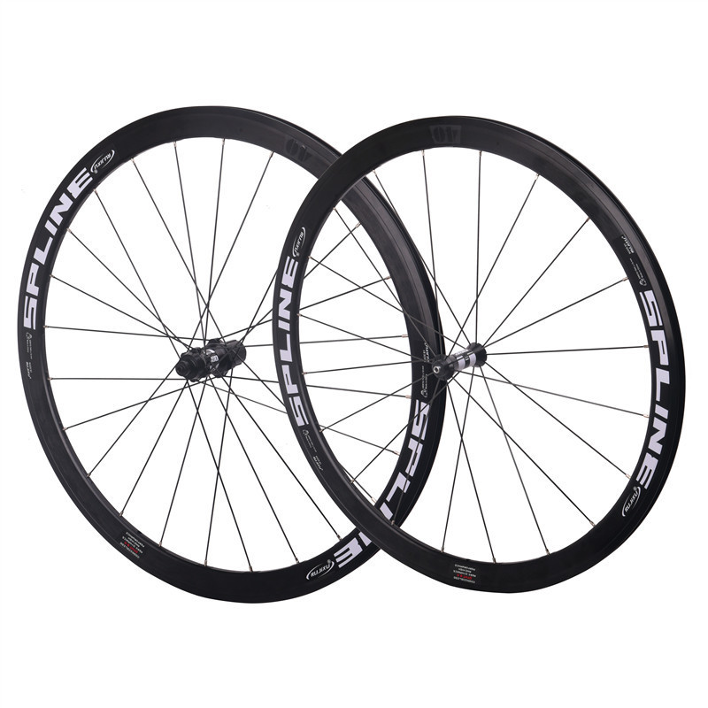 RUJIXU 700C破风条框高40mm R350花鼓公路自行车轮组V/C刹圈刹